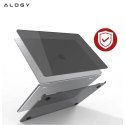 Alogy Etui do Apple Macbook Air 13.6 - M2/M3/M4 2022/2023/2024/2025 Alogy AirGuard™ Elastyczna obudowa Matowy Czarny
