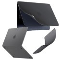 Alogy Etui do Apple Macbook Air 13.6 - M2/M3/M4 2022/2023/2024/2025 Alogy AirGuard™ Elastyczna obudowa Matowy Czarny