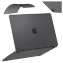 Alogy Etui do Apple Macbook Air 13.6 - M2/M3/M4 2022/2023/2024/2025 Alogy AirGuard™ Elastyczna obudowa Matowy Czarny