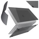 Alogy Etui do Apple Macbook Air 13.6 - M2/M3/M4 2022/2023/2024/2025 Alogy AirGuard™ Elastyczna obudowa Matowy Czarny