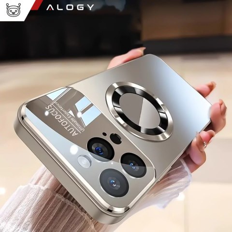 Alogy Etui do Apple iPhone 16 Pro obudowa Alogy MagSafe LuxeShield™ Case z ochroną obiektywów do MagSafe Titanium Alogy Etui do Apple iPhone 16 Pro obudowa Alogy MagSafe LuxeShield™ Case z ochroną obiektywów do MagSafe Titanium