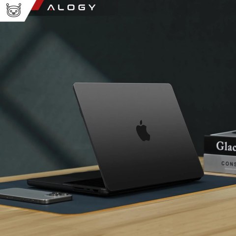 Alogy Etui ochronne do Apple Macbook Pro 14 - M1/M2/M3/M4 2021-2024 Alogy AirGuard™ Elastyczna obudowa bez odcisków palców Matowa Czer Alogy Etui ochronne do Apple Macbook Pro 14 - M1/M2/M3/M4 2021-2024 Alogy AirGuard™ Elastyczna obudowa bez odcisków palców Matowa Czer