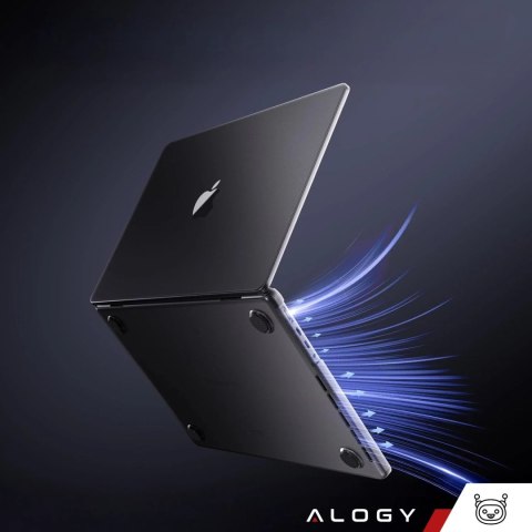 Alogy Etui ochronne do Apple Macbook Pro 14 - M1/M2/M3/M4 2021-2024 Alogy AirGuard™ Elastyczna obudowa bez odcisków palców Matowa Czer Alogy Etui ochronne do Apple Macbook Pro 14 - M1/M2/M3/M4 2021-2024 Alogy AirGuard™ Elastyczna obudowa bez odcisków palców Matowa Czer