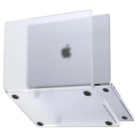 Alogy Etui ochronne do Apple Macbook Pro 16 - M1/M2/M3/M4 2021-2024 2025 Alogy AirGuard™ Elastyczna obudowa Matowa Przezroczysta Biel Alogy Etui ochronne do Apple Macbook Pro 16 - M1/M2/M3/M4 2021-2024 2025 Alogy AirGuard™ Elastyczna obudowa Matowa Przezroczysta Biel