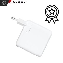 Alogy Ładowarka Zasilacz do Apple MacBook Alogy Universal Charger Kabel 2m USB-C do USB-C Szybkie ładowanie PowerDelivery PD 87W Biały