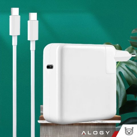 Alogy Ładowarka Zasilacz do Apple MacBook Alogy Universal Charger Kabel 2m USB-C do USB-C Szybkie ładowanie PowerDelivery PD 87W Biały Alogy Ładowarka Zasilacz do Apple MacBook Alogy Universal Charger Kabel 2m USB-C do USB-C Szybkie ładowanie PowerDelivery PD 87W Biały