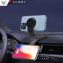 Alogy Uchwyt samochodowy Alogy Car Holder do MagSafe z ładowaniem indukcyjnym 2w1 15W Czarny