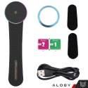 Alogy Uchwyt samochodowy Alogy Car Holder do MagSafe z ładowaniem indukcyjnym 2w1 15W Czarny