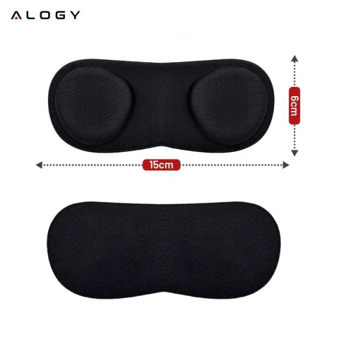 Alogy Osłona do soczewek Alogy VisionGuard do gogli okularów VR do Meta Quest 3 Czarna Alogy Osłona do soczewek Alogy VisionGuard do gogli okularów VR do Meta Quest 3 Czarna