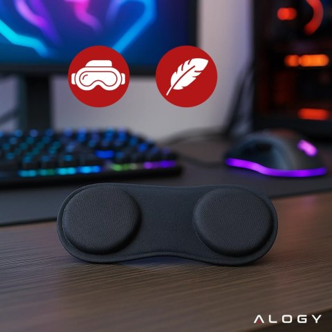 Alogy Osłona do soczewek Alogy VisionGuard do gogli okularów VR do Meta Quest 3 Czarna Alogy Osłona do soczewek Alogy VisionGuard do gogli okularów VR do Meta Quest 3 Czarna