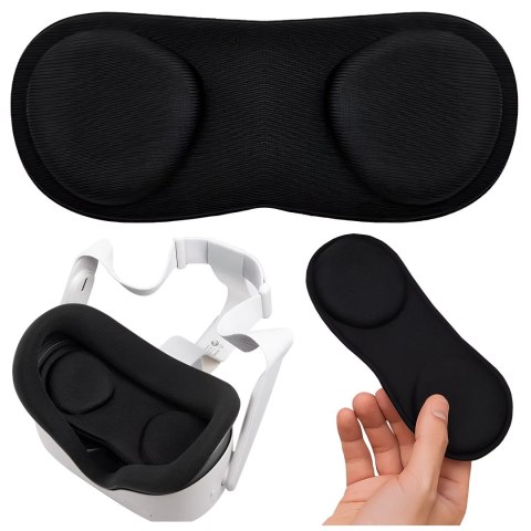 Alogy Osłona do soczewek Alogy VisionGuard do gogli okularów VR do Meta Quest 3 Czarna Alogy Osłona do soczewek Alogy VisionGuard do gogli okularów VR do Meta Quest 3 Czarna