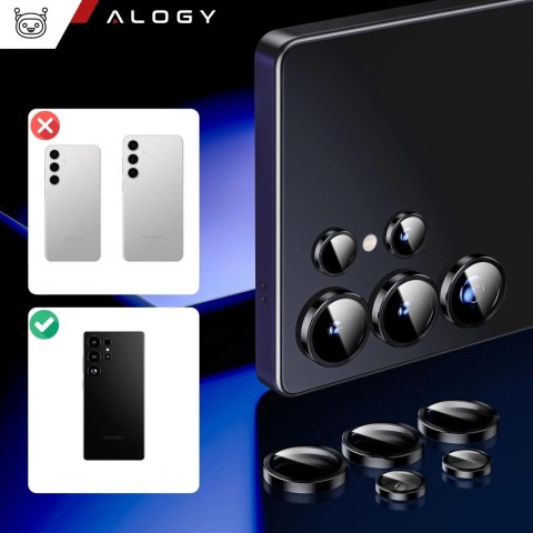 Alogy Szkło do Samsung Galaxy S25 Ultra nakładka na aparat obiektyw obiektywy aparatu Alogy ProCam Shield™️ osłona ochronna Alogy Szkło do Samsung Galaxy S25 Ultra nakładka na aparat obiektyw obiektywy aparatu Alogy ProCam Shield™️ osłona ochronna