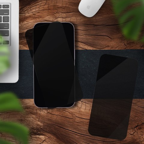 Alogy Szkło hartowane Prywatyzujące do Apple iPhone 16 Pro Max ochronne szkiełko na ekran 9H Alogy Privacy EasyShield™️ z ramką montaż Alogy Szkło hartowane Prywatyzujące do Apple iPhone 16 Pro Max ochronne szkiełko na ekran 9H Alogy Privacy EasyShield™️ z ramką montaż