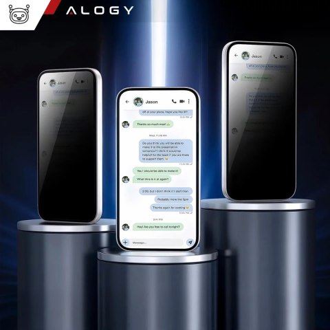 Alogy Szkło hartowane Prywatyzujące do Apple iPhone 16 Pro ochronne szkiełko na ekran 9H Alogy Privacy EasyShield™️ z ramką montażową Alogy Szkło hartowane Prywatyzujące do Apple iPhone 16 Pro ochronne szkiełko na ekran 9H Alogy Privacy EasyShield™️ z ramką montażową