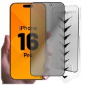 Alogy Szkło hartowane Prywatyzujące do Apple iPhone 16 Pro ochronne szkiełko na ekran 9H Alogy Privacy EasyShield™️ z ramką montażową