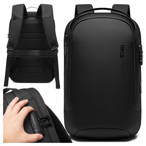 Bange Plecak Antykradzieżowy wodoodporny Bange na laptopa 15.6" miejski podróżny 48x30x16 cm do pracy samolotu męski damski z gniazdem Bange Plecak Antykradzieżowy wodoodporny Bange na laptopa 15.6" miejski podróżny 48x30x16 cm do pracy samolotu męski damski z gniazdem