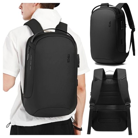 Bange Plecak Antykradzieżowy wodoodporny Bange na laptopa 15.6" miejski podróżny 48x30x16 cm do pracy samolotu męski damski z gniazdem Bange Plecak Antykradzieżowy wodoodporny Bange na laptopa 15.6" miejski podróżny 48x30x16 cm do pracy samolotu męski damski z gniazdem