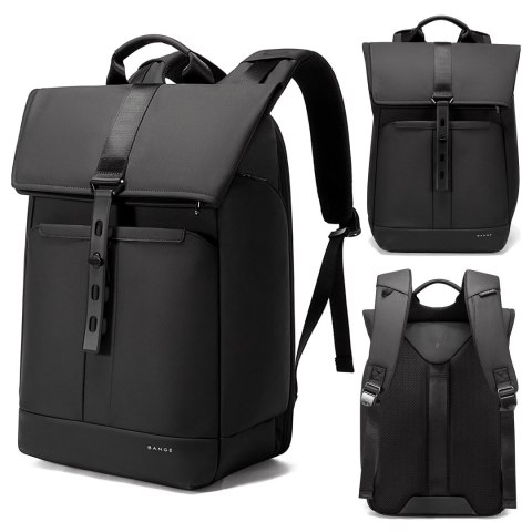 Bange Plecak wodoodporny Bange na laptopa 15.6" miejski podróżny 43x30x18 cm do pracy samolotu męski damski Czarny Bange Plecak wodoodporny Bange na laptopa 15.6" miejski podróżny 43x30x18 cm do pracy samolotu męski damski Czarny