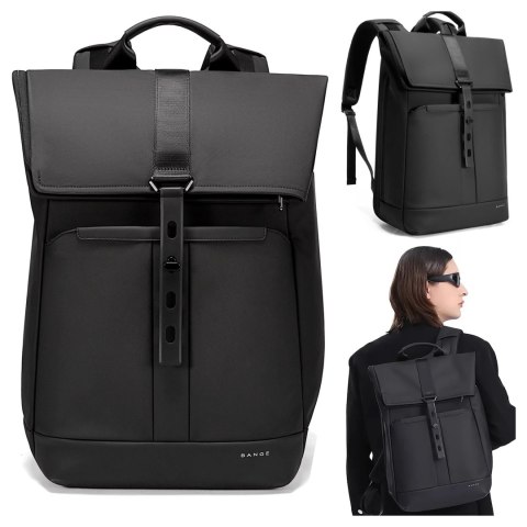 Bange Plecak wodoodporny Bange na laptopa 15.6" miejski podróżny 43x30x18 cm do pracy samolotu męski damski Czarny Bange Plecak wodoodporny Bange na laptopa 15.6" miejski podróżny 43x30x18 cm do pracy samolotu męski damski Czarny