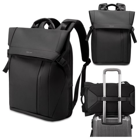 Bange Plecak wodoodporny Bange na laptopa 15.6" miejski podróżny 44x30x17 cm do pracy samolotu męski damski Czarny Bange Plecak wodoodporny Bange na laptopa 15.6" miejski podróżny 44x30x17 cm do pracy samolotu męski damski Czarny