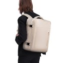 Bange Plecak wodoodporny Bange na laptopa 15.6" miejski podróżny 46x31.5x20 cm do pracy samolotu męski damski z z gniazdem USB Beżowy