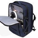 Bange Plecak wodoodporny Bange na laptopa 15.6" miejski podróżny 47x31x15-25 cm do pracy samolotu męski damski z portem USB Granatowy