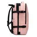 Bange Plecak wodoodporny Bange na laptopa 15.6" miejski podróżny 47x31x15-25 cm do pracy samolotu męski damski z portem USB Różowy