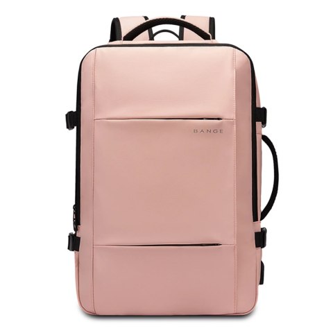 Bange Plecak wodoodporny Bange na laptopa 15.6" miejski podróżny 47x31x15-25 cm do pracy samolotu męski damski z portem USB Różowy Bange Plecak wodoodporny Bange na laptopa 15.6" miejski podróżny 47x31x15-25 cm do pracy samolotu męski damski z portem USB Różowy