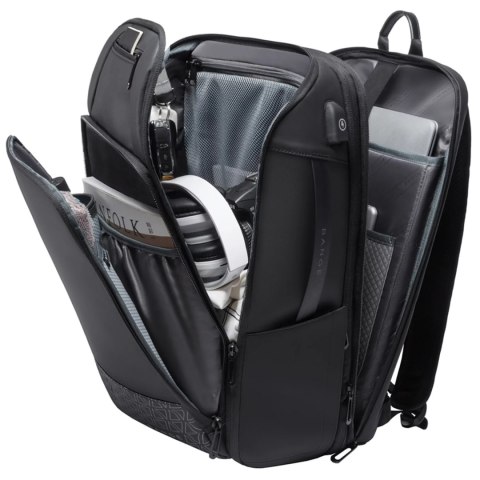 Bange Plecak wodoodporny Bange na laptopa 15.6" miejski podróżny 49x31x18 cm powiększany do pracy samolotu męski damski z gniazdem USB Bange Plecak wodoodporny Bange na laptopa 15.6" miejski podróżny 49x31x18 cm powiększany do pracy samolotu męski damski z gniazdem USB
