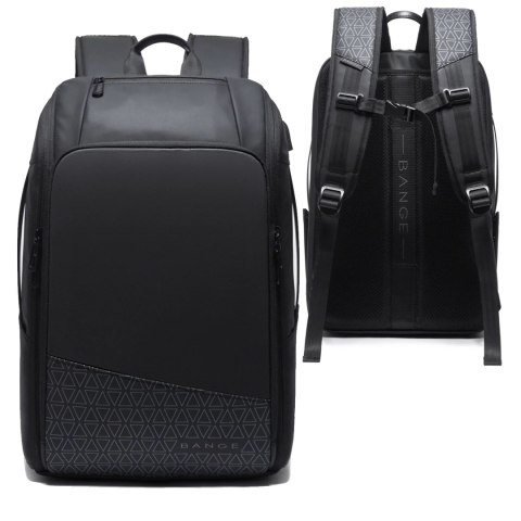 Bange Plecak wodoodporny Bange na laptopa 15.6" miejski podróżny 49x31x18 cm powiększany do pracy samolotu męski damski z gniazdem USB Bange Plecak wodoodporny Bange na laptopa 15.6" miejski podróżny 49x31x18 cm powiększany do pracy samolotu męski damski z gniazdem USB