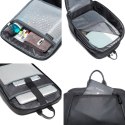 Bange Plecak wodoodporny Bange na laptopa 15.6" miejski podróżny 49x31x18 cm powiększany do pracy samolotu męski damski z gniazdem USB