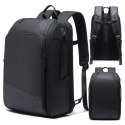 Bange Plecak wodoodporny Bange na laptopa 15.6" miejski podróżny 49x31x18 cm powiększany do pracy samolotu męski damski z gniazdem USB