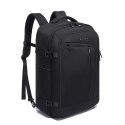 Bange Plecak wodoodporny Bange na laptopa 17" miejski podróżny 47x29x17 cm do pracy samolotu męski damski z 3 organizerami Czarny