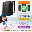 Bange Plecak wodoodporny Bange na laptopa 17" miejski podróżny 47.5x31x26 cm rozszerzany do pracy samolotu męski damski Czarny