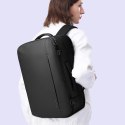 Bange Plecak wodoodporny Bange na laptopa 17" miejski podróżny 47.5x31x26 cm rozszerzany do pracy samolotu męski damski Czarny