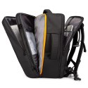 Bange Plecak wodoodporny Bange na laptopa 17" miejski podróżny 47.5x31x26 cm rozszerzany do pracy samolotu męski damski Czarny