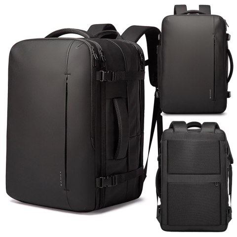Bange Plecak wodoodporny Bange na laptopa 17" miejski podróżny 52x32x28 cm rozszerzany do pracy samolotu męski damski Czarny Bange Plecak wodoodporny Bange na laptopa 17" miejski podróżny 52x32x28 cm rozszerzany do pracy samolotu męski damski Czarny