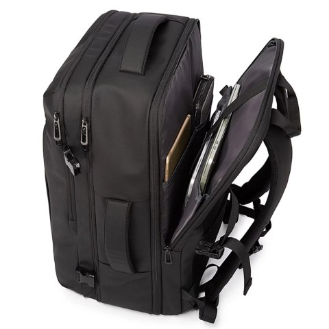 Bange Plecak wodoodporny Bange na laptopa 17" miejski podróżny 52x32x28 cm rozszerzany do pracy samolotu męski damski Czarny Bange Plecak wodoodporny Bange na laptopa 17" miejski podróżny 52x32x28 cm rozszerzany do pracy samolotu męski damski Czarny