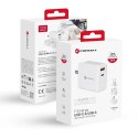 Forcell Ładowarka sieciowa 3w1 FORCELL F-ENERGY Typ C + USB A PD QC4.0 3A 45W z wymiennymi wtyczkami Biała