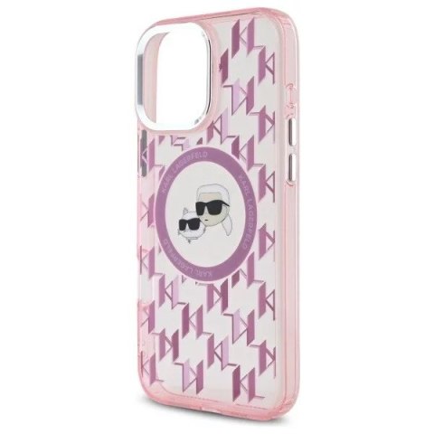 Karl Lagerfeld Etui Karl Lagerfeld do iPhone 16 Pro Max 6.9" Różowy MagSafe IML Monogram Karl&Choupette Head Karl Lagerfeld Etui Karl Lagerfeld do iPhone 16 Pro Max 6.9" Różowy MagSafe IML Monogram Karl&Choupette Head