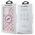 Karl Lagerfeld Etui Karl Lagerfeld do iPhone 16 Pro Max 6.9" Różowy MagSafe IML Monogram Karl&Choupette Head