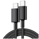 Samsung Oryginalny kabel Samsung USB-C do USB-C EP-DW767 do ładowania 1.8m 3A 25W / 45W Czarny