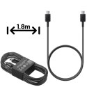 Samsung Oryginalny kabel Samsung USB-C do USB-C EP-DW767 do ładowania 1.8m 3A 25W / 45W Czarny