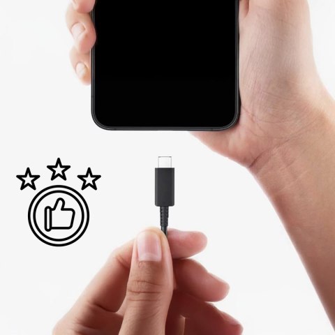 Samsung Oryginalny kabel Samsung USB-C do USB-C EP-DW767 do ładowania 1.8m 3A 25W / 45W Czarny Samsung Oryginalny kabel Samsung USB-C do USB-C EP-DW767 do ładowania 1.8m 3A 25W / 45W Czarny