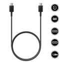 Samsung Oryginalny kabel Samsung USB-C do USB-C EP-DW767 do ładowania 1.8m 3A 25W / 45W Czarny
