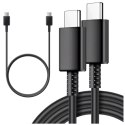 Samsung Oryginalny kabel Samsung USB-C do USB-C EP-DW767 do ładowania 1.8m 3A 25W / 45W Czarny