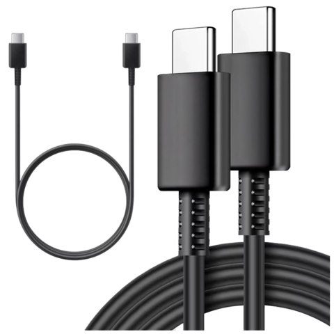 Samsung Oryginalny kabel Samsung USB-C do USB-C EP-DW767 do ładowania 1.8m 3A 25W / 45W Czarny Samsung Oryginalny kabel Samsung USB-C do USB-C EP-DW767 do ładowania 1.8m 3A 25W / 45W Czarny