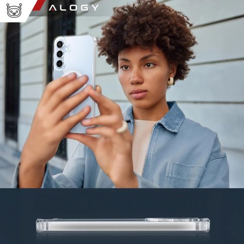 Alogy Etui do Samsung Galaxy S24 FE obudowa ochronna na telefon Alogy HybridMag™️ Case do MagSafe Przezroczyste Alogy Etui do Samsung Galaxy S24 FE obudowa ochronna na telefon Alogy HybridMag™️ Case do MagSafe Przezroczyste