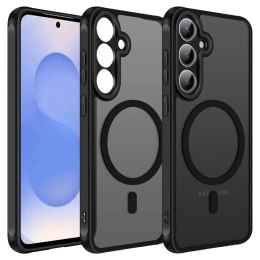 Alogy Etui do Samsung Galaxy S25 Plus obudowa ochronna na telefon Alogy Matte HybridMag™️ Case do MagSafe Matowe Czarne