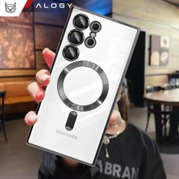 Alogy Etui do Samsung Galaxy S25 Ultra Alogy LuxeShield™️ Glamour Luxury Ring obudowa z osłoną aparatów Czarne